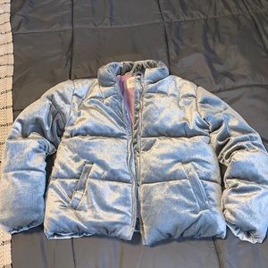 Girls velvet puffer from Gymboree